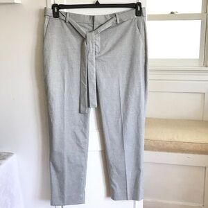 BANANA REPUBLIC Avery Ankle Trouser Pants Gray Belted Women’s Plus Size 14 NWT